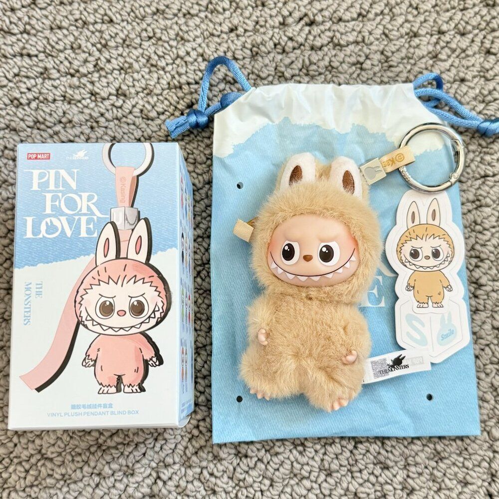 💗 Authentic POP MART THE MONSTERS Pin For Love Brown Mini Labubu S – US Ship